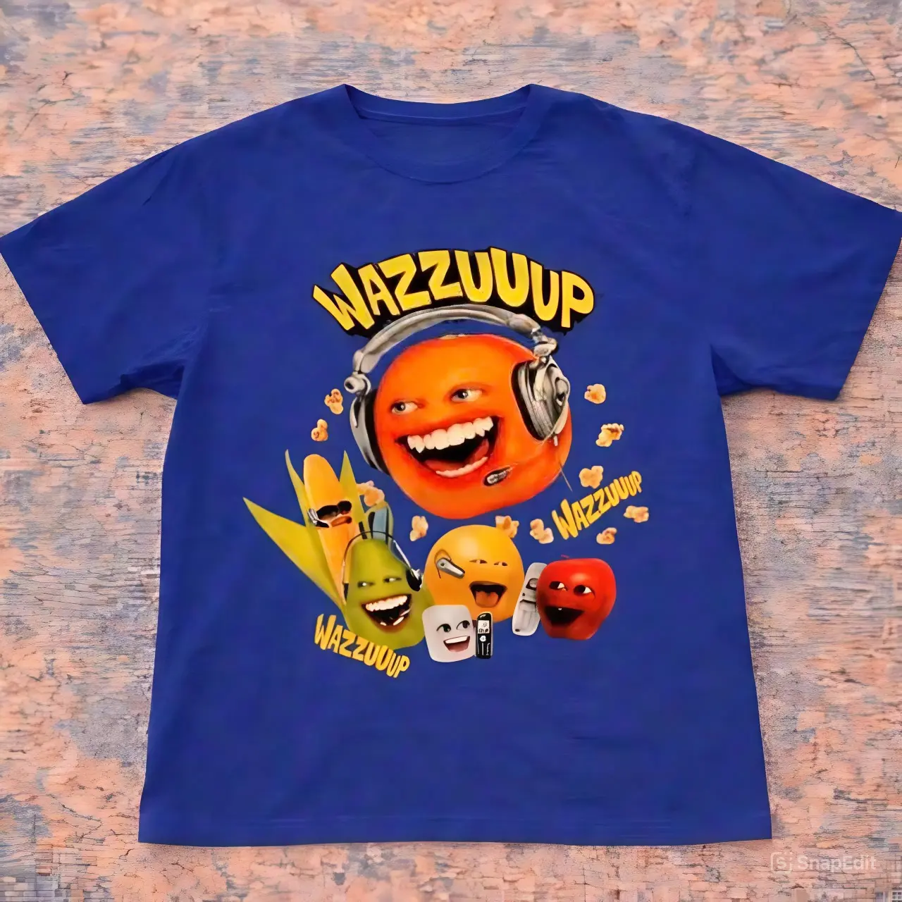 Anchorman Annoying Orange Blue T-Shirt – Kawaii Aesthetic Top