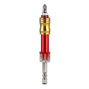1/4" Hex Shank Magnetic Screwdriver Bit Holder with Depth Adjustment, Quick-Change Drill Adapter for Woodworking, Carpenters, DIY Enthusiasts
