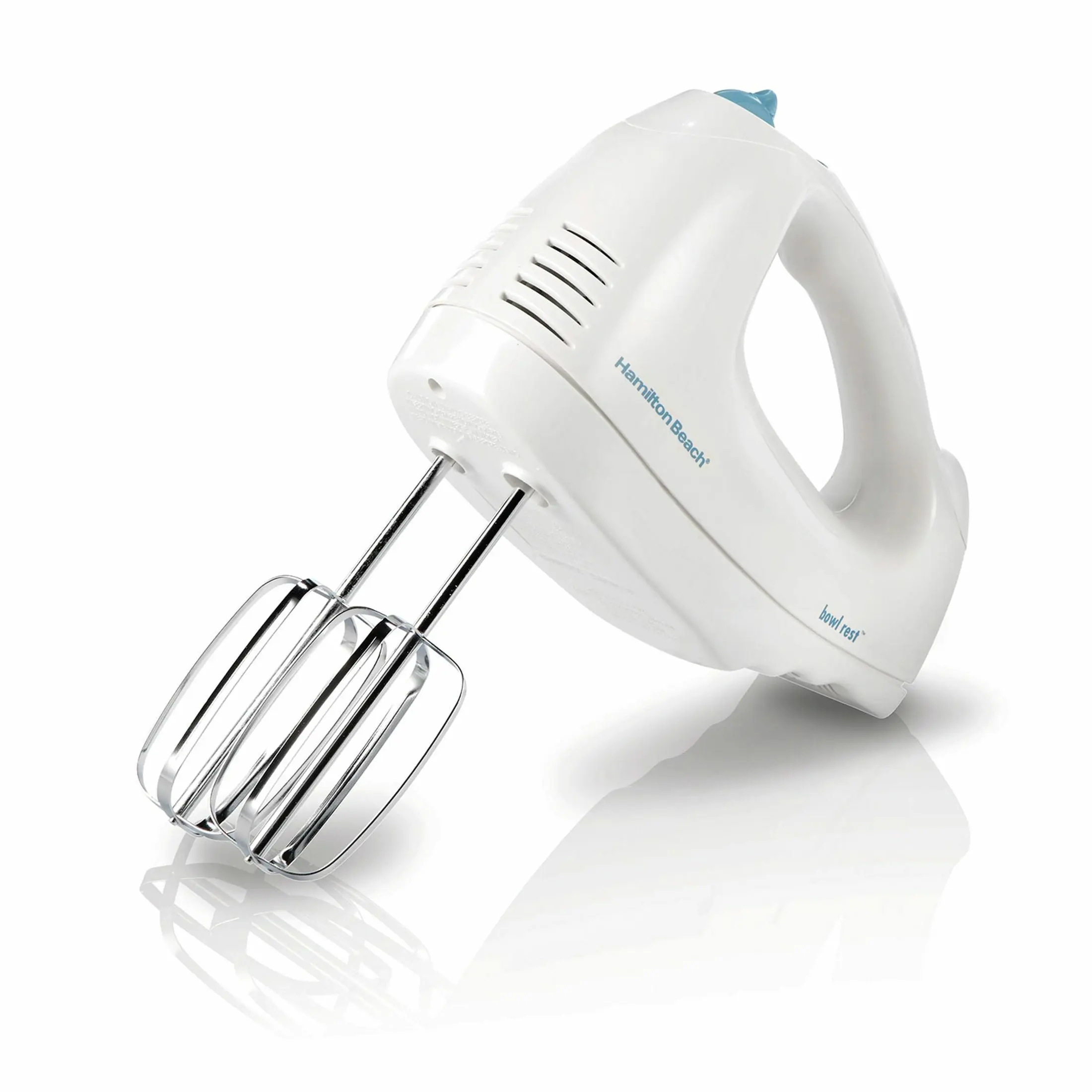 Hamilton Beach White 6-Speed Hand Mixer, Compact Variable-Speed Hand Mixer for Home Kitchen Baking, Variable-Speed Hand Mixers