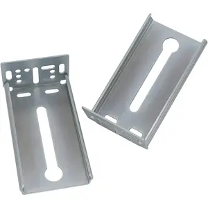 5 Pairs B4502 Rear Mounting Brackets for Drawer Slide, Cabinet Drawer Track Guide, Kitchen Replacement Parts for 1.77in(45mm) Width Furniture Guides