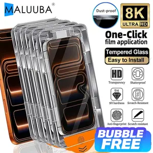 5pcs Full Cover Privacy Screen  Dust Proof Kit Protector for iPhone 16/15/14/13/12/11/16 Pro Max/15 Pro Max/Plus/Mini/X/XS/XR/XS Max, 9H Tempered Glass Film, Dynamic Island Compatible, Anti-Scratch, Anti-Fingerprint, Case Friendly, Glossy Screen Surface,