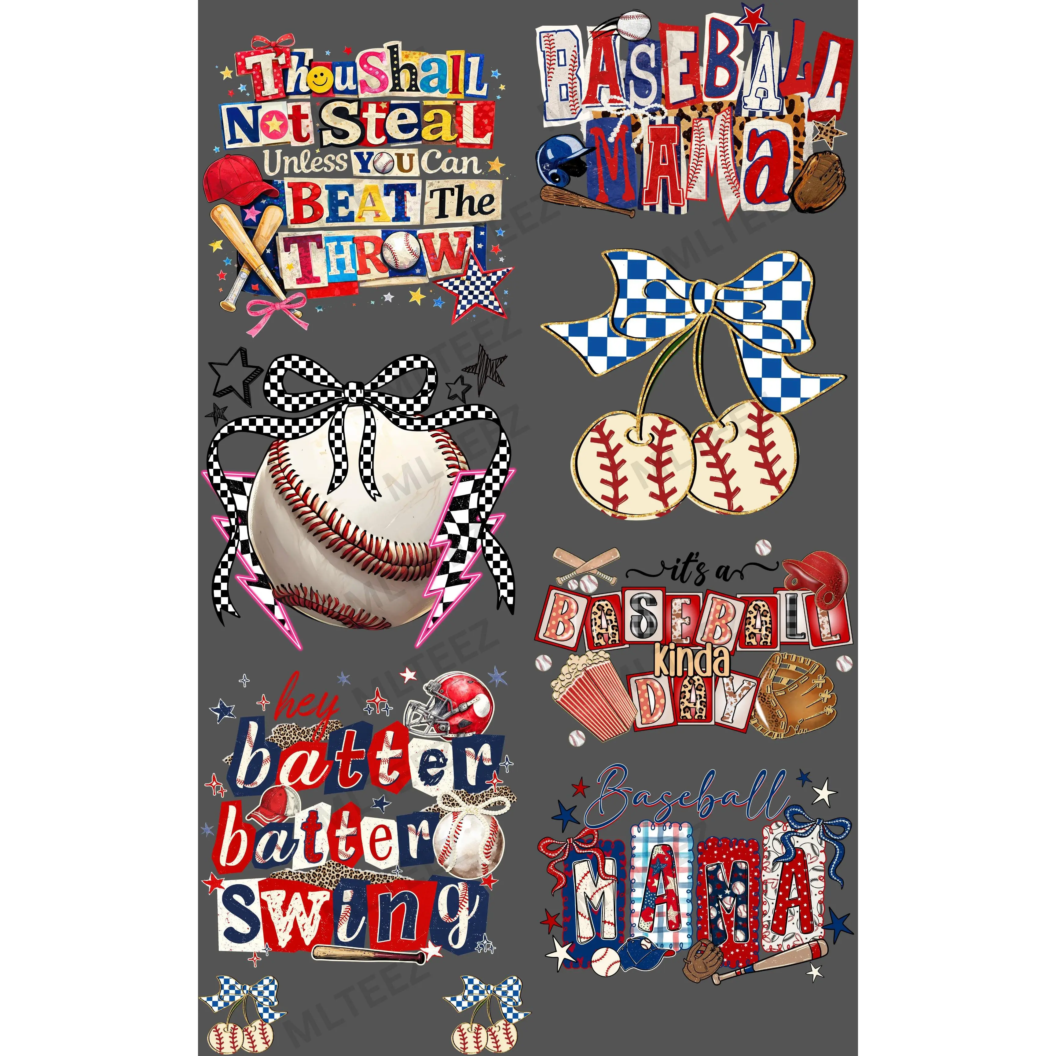 THOU SHALL NOT STEAL (1) PREMADE GANGSHEET - 22X36 DTF TRANSFERS - DIRECT TO FILM