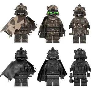 WM6147 WM6168 WM6169 Military Series SWAT Special Forces Building Block Commando Soldier City Police Cap Mini Action Figure Toys Collector Set 4.5cm ABS Plastic Figures popular