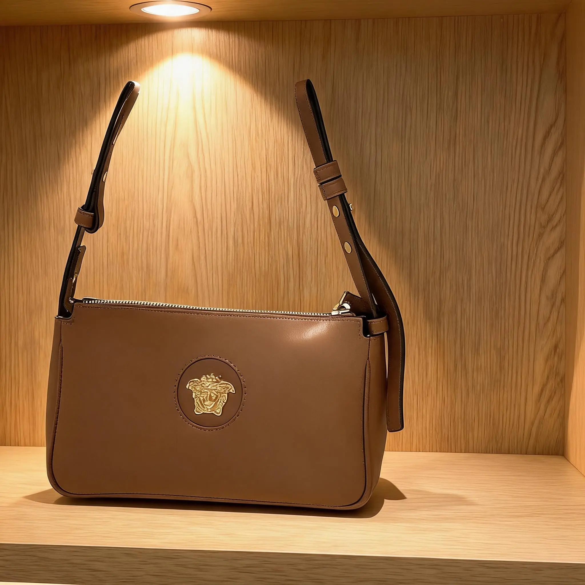 Pre-owned VERSACE Leather Shoulder Bag C0725900118