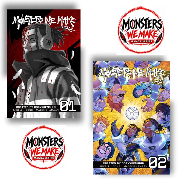 MONSTERS WE MAKE Comic Book Manga Series Collection, Collectible Entertainment Item for Comic & Manga Enthusiasts