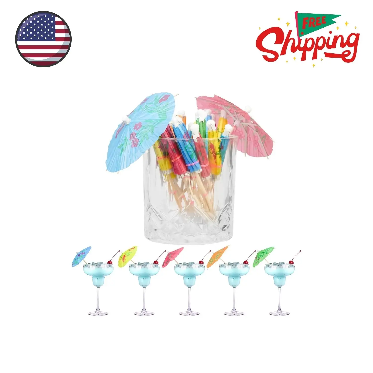 20PCS Cocktail Picks, Fancy Toothpicks for Appetizers, Decorative Skewers