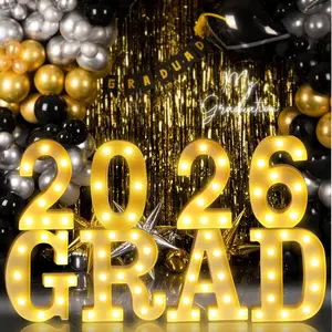 Graduation Decorations Marquee Letter Lights Grad 2026 Sign for Kindergarten High School College Congrats Grad Party Supplies