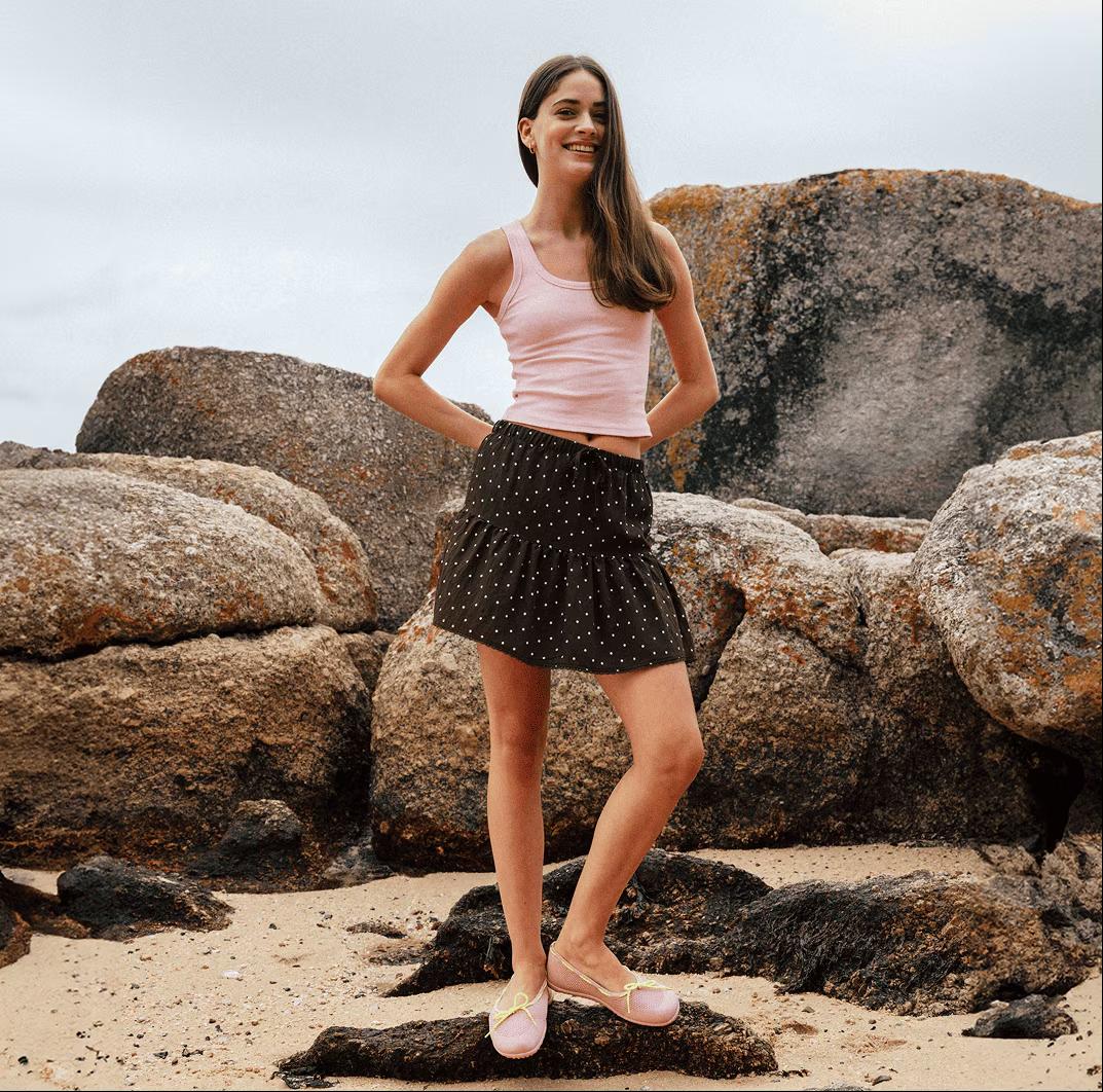 VIVAIA Round-Toe Mesh Barefoot Flats, Wide Feet Friendly, Mashine Washable, Ultra Lightweight, Summer Flats, Comfortable Ballet Flats, Suitable for Shopping, Vacations, Commute(Nika)