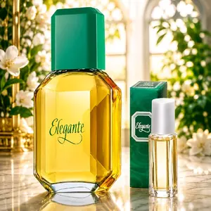 Women's Perfume Elegante Set - 60ml Eau de Cologne Spray, 10ml Roll-On Floral Fruity Fragrance for Women