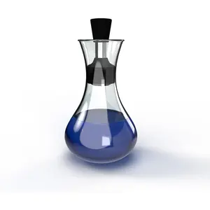 No Funnel Needed Mouthwash Dispenser Bottle for Bathroom | Glass Mouth Rinse Liquid Container with Pour Spout (Small)