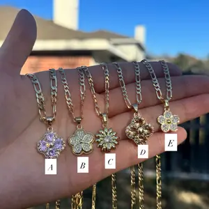 Flower Gold Plated Necklace