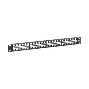 Tripp Lite N062-048-KJ 48-Port 1U Rack-Mount Unshielded Blank Keystone & Multimedia Patch Panel