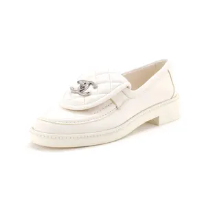 Pre-owned Chanel Women's CC Loafers Quilted Leather by Rebag