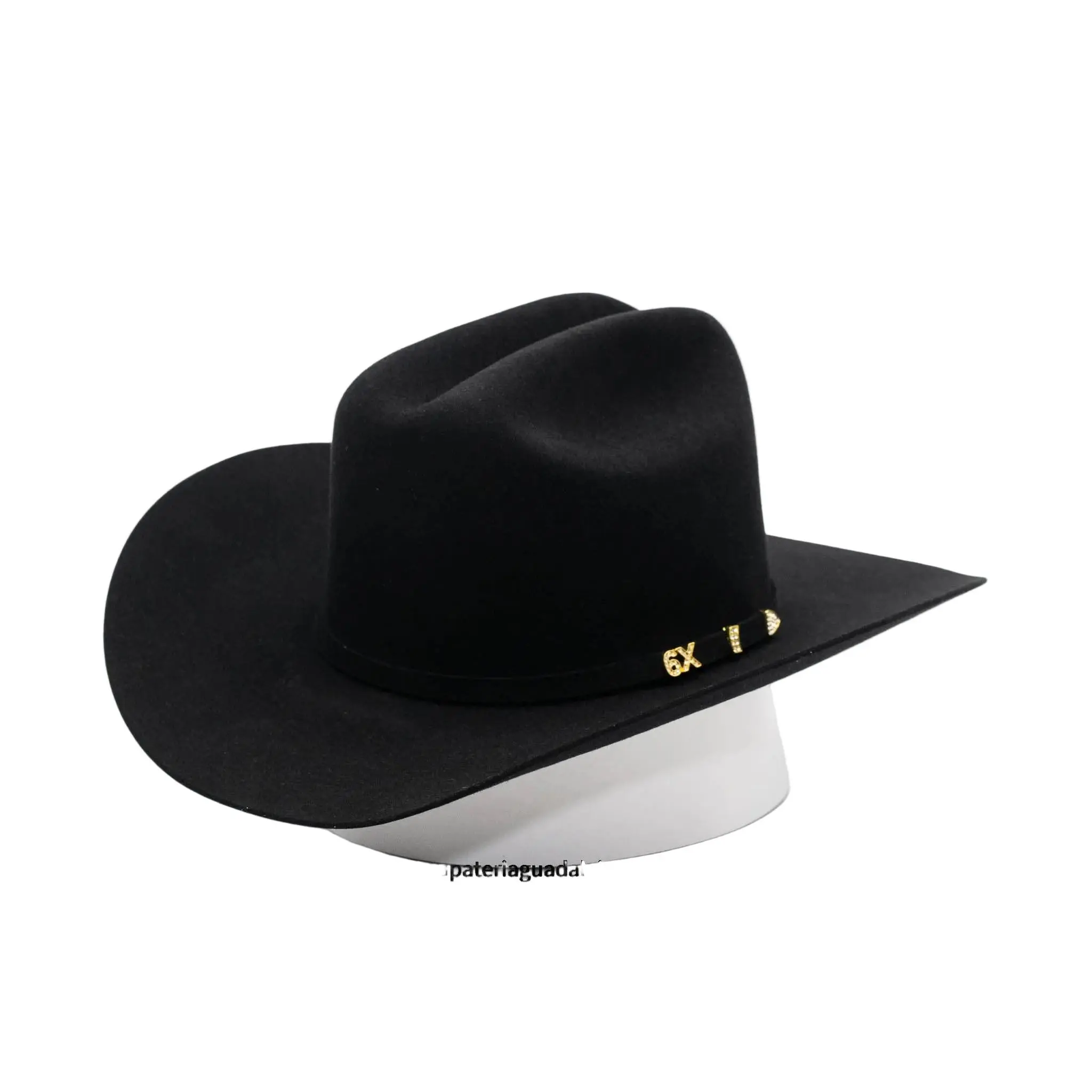 SERRATELLI 6X BLACK FELT HAT COWBOY HAT