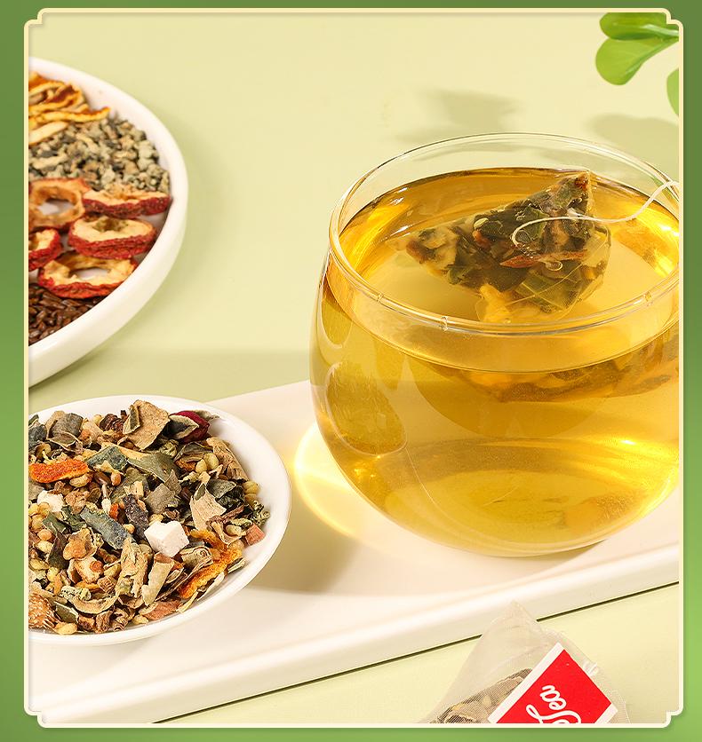 Kanglai Herbal Tea Bags - 10-Herb Natural Plant Blend for Light & Clean After Meals - Caffeine-Free & Easy to Enjoy - 75g Pack