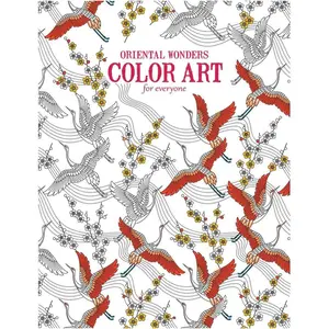 Oriental Wonders Adult Coloring Book, Stress Relief & Relaxation Coloring Book for Adults with Intricate Asian Designs, Mandalas, Premium Perforated Pages, 24 Unique Patterns