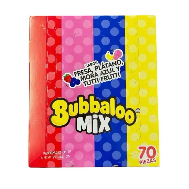 Bubbaloo Mix Gum-70pc