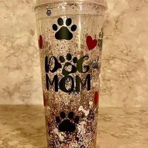 24oz Acrylic Snow Globe Cups