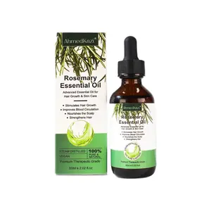 Organic Rosemary Oil for Advanced Essential Oil for Hair Growth & Skin Care (60ml 2.02 Fl Oz), Haircare Restore Comfort