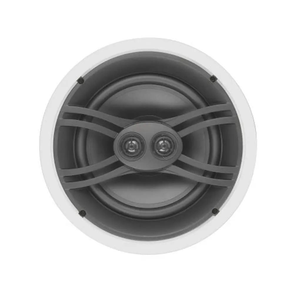YAMAHA NS-IW480CWH 3-Way In-Ceiling Speaker System, White, Durable Ceiling Mount Audio Speaker