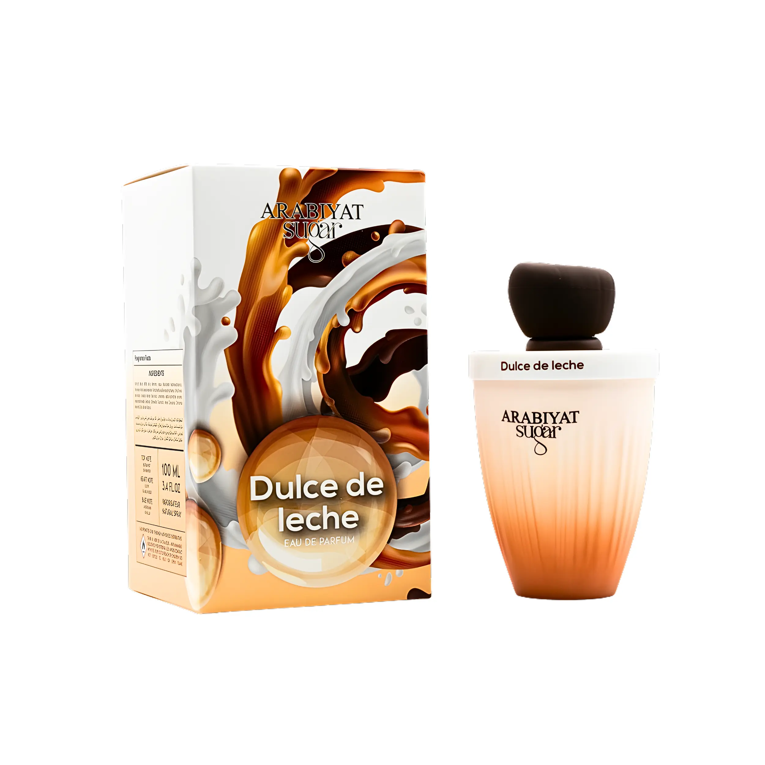 Arabiyat Sugar Dulce De Leche Eau De Parfum, Sweet Gourmand Floral Fragrance with Notes of Caramel, Waffle and Vanilla, 3.4 fl.oz, Fragrances, Single Item