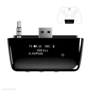 Bluetooth 5.2 Wireless Audio Adapter for Xbox One, Xbox Series X |   S and Elite 2 Controller, Xbox Mic Adapter with Screen Supports Low LatencyAUrbanNook2DD14HUB STORE