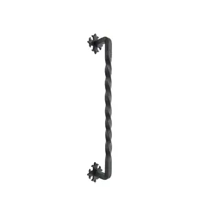 Spanish Fleur De Lis Slim 8" Iron Twisted Cabinet Pull HPT18