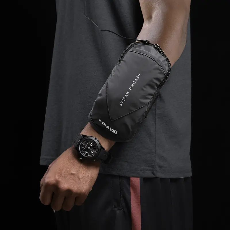 Unisex Mini Running Arm Bag - Lightweight, Waterproof, Sweatproof, Night Reflective Multifunctional Sports Accessory for Outdoor Running, Hiking, Hands-Free Secure Hold, Compact Fit, All Seasons Chic Gym Accessory, Accessories