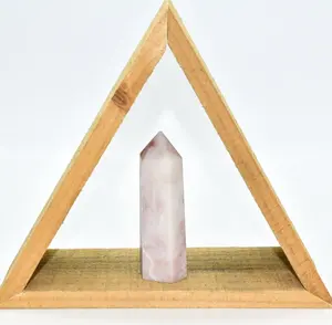 Pink Opal Crystal Point for Heart Chakra Healing and Emotional Balance during Meditation