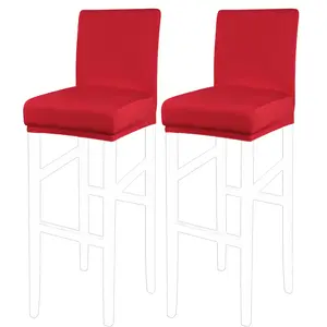 PiccoCasa Stretch Bar Stool Covers, Pub Counter Height Side Chair Covers with Elastic Band