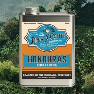 The Brew X Coffee Roasting Co. Honduras Finca La Unica Light Roast Single Origin Coffee 8 oz Roasted in Montana Territory