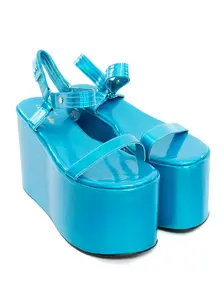 Azura Metallic Platform Sandals