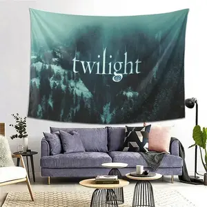 Twilight Theme Outdoor Tapestry, Interesting Lightweight Decoration Wall Hanging, Dopamine Art Tapestry, Suitable Living Room, Bedroom, College Dorm, Trippy Room Decor Halloween,