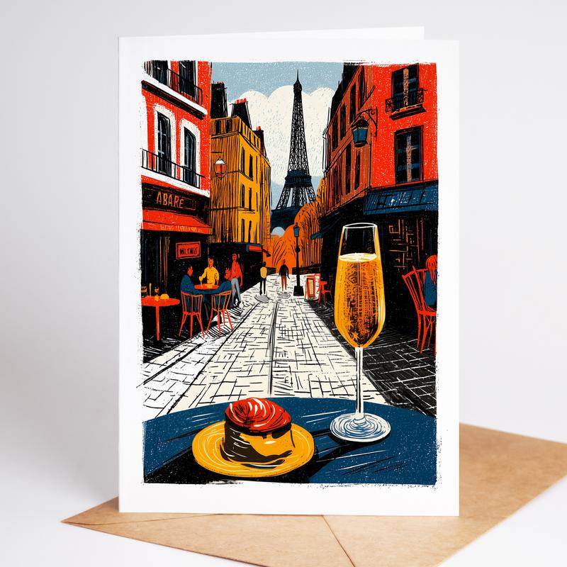 10 Unique Cocktail Greeting Cards | Travel-Inspired Bar Drink Cards | Negroni, Sangria, Margarita, Martini | Blank Inside Set of 10