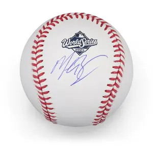 Mookie Betts Los Angeles Dodgers Autographed 2025 World Series Logo Baseball - Fanatics Authentic Certified