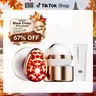 INIA SPHERA RF+LED At-Home Facial Anti-Aging Device - Cordless Rechargeable Facial Beauty Instrument with EMS Micro Current, Red Light Therapy, Electroporation, Cryo Cooling for Selfcare, Multi-Tech Care, Radiant Skin, Summer Travel Accessory