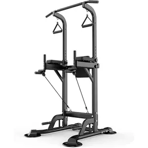 Power Tower Pull Up Dip Station Assistive Trainer Multi-Function Home Gym Strength Training Fitness Equipment