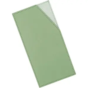 Cash Envelopes PU Leather Budget Envelope Credit Card Holder Reusable Money Clip Budgeting Wallet for Women Men Bill Receipt Coupon Organizer Light Green