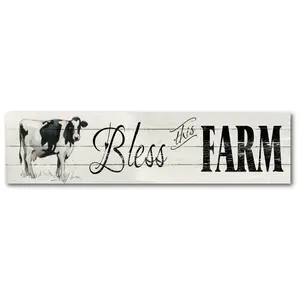 Courtside Market Bless This Farm 6" x 24" Woode n Panel