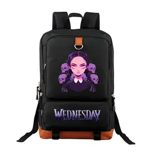 Wednesday Adams  Unisex Backpack with Laptop Compartment – Large Capacity Travel & Commuting Bag for Camping, Perfect Birthday Gift for Friends & Family 17.3‘’*11.4”