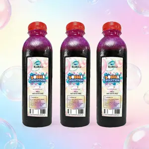 BLUBULU 500ml Color Bubble Liquid Refill - Long-Lasting, Safe & Non-Toxic - Perfect for Easter, Weddings, Parties & Events - Romantic Celebration Decor. Purple bubble liquid refill