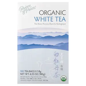 Prince of Peace Organic White Tea, 100 Tea Bags, 6.35 oz (180 g)