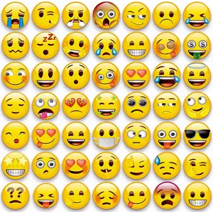 54Pcs Emoji Refrigerator Magnets Fridge for Locker Whiteboard Decorative - Cute Funny Magnets for School Home Kitchen Office Gift for Teacher Family and Friend