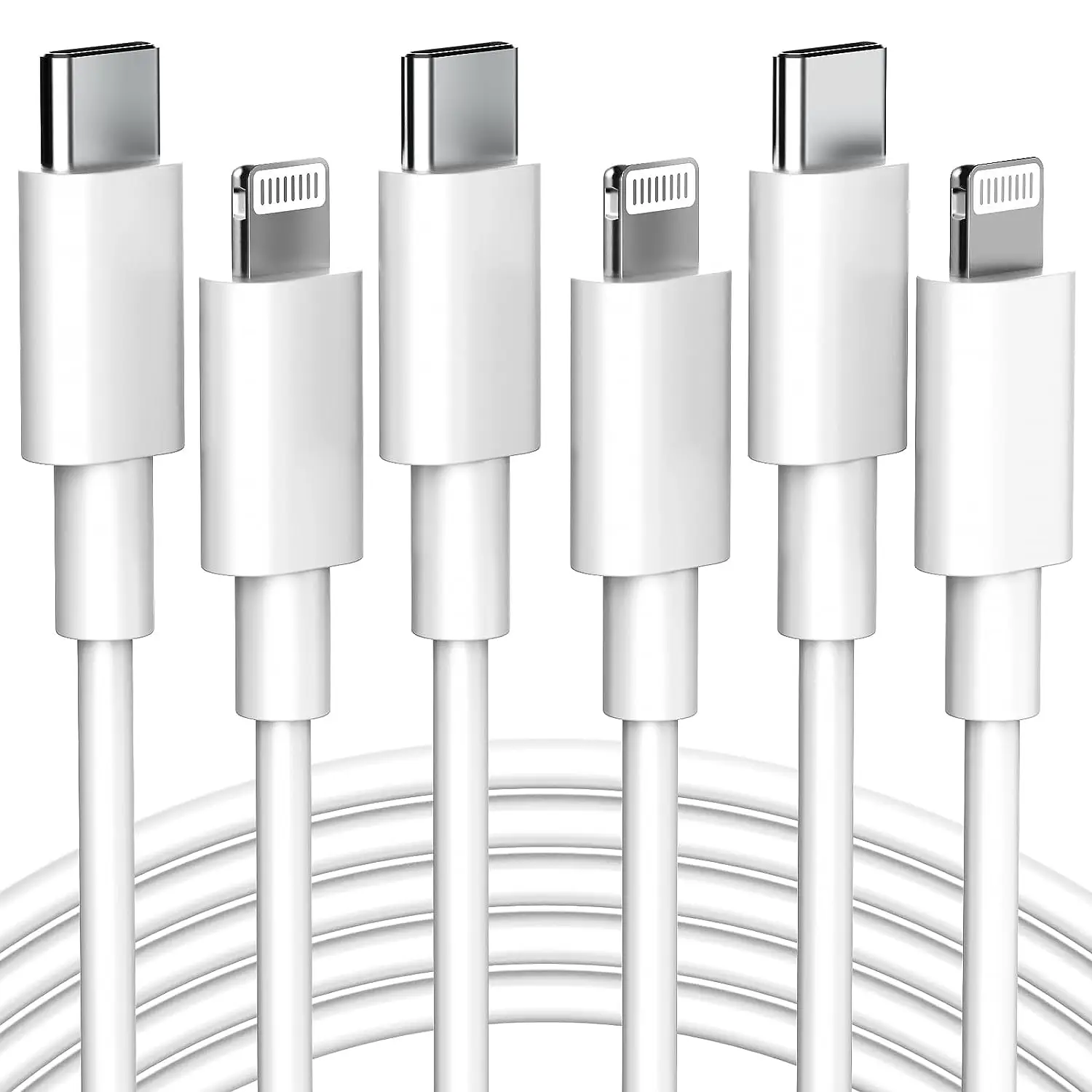 6ft USB C Charging Data Cable, Flash Charging Cable, 15W Fast Charging PD 2.0 Data Cable Compatible With iPhone14 13 12 11 Pro / Pro Max Xs Xr