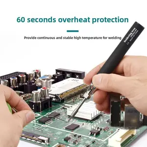 Rechargeable Mini USB Electric Soldering Iron Kit, 5V8W Mini and Lightweight Home Hand Tool with Heat-Resistant Materials, Intelligent Constant Temperature Control for Hobbyists DIY Welding