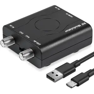 Hdmi to rf modulator vhf rf modulator hdmi coaxial converter hdm61 hdmi rf modulator adapter for tv ntsc format output 1080p pll control for home tv game console