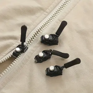1 /4 /8 seamless zipper head replacement parts-quick installation and detachable zipper head is suitable for jackets, suitcases and bags-suitable for damaged zippers (no need to sew)
