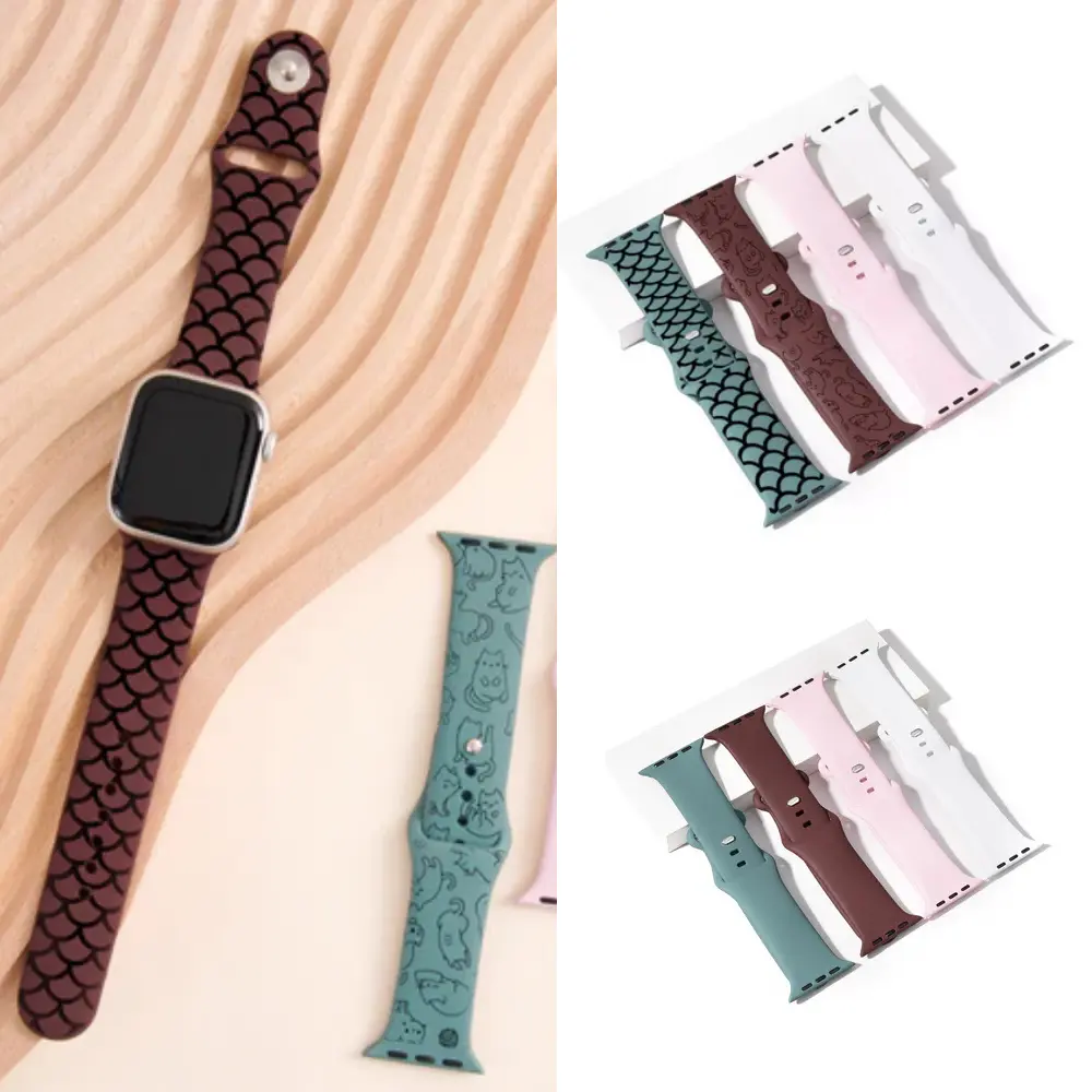 Apple Watch Band - Personalized "Inked" Design, Ideal for Customization, Versatile and Stylish Fit