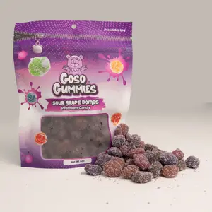 Goso Gummies Sour Grape Viral Gusher Bombs - 6oz Bag - Gushers Candy Fruit Snack Goso Gummies Sour Grape Viral Gusher Bombs - 6oz Bag - Gushers Candy Fruit Snack