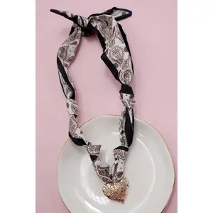 Handmade Scarf Charm Necklace